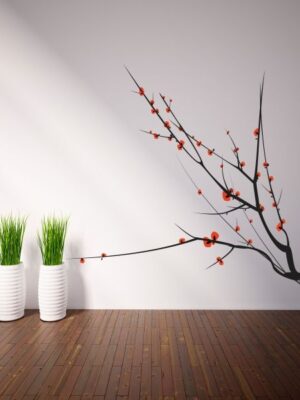 Vinilo decorativo árbol japones 2 colores