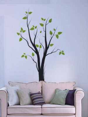 3789.jpg Vinilo decorativo arbol zen con hojas