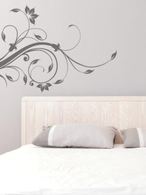 Vinilo decorativo ramas entrelazadas y hojas