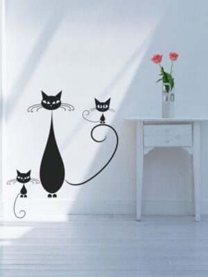 Vinilo decorativo gatos