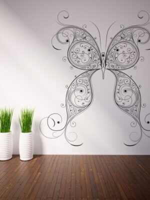 3853.jpg Vinilo decorativo mariposa detallada