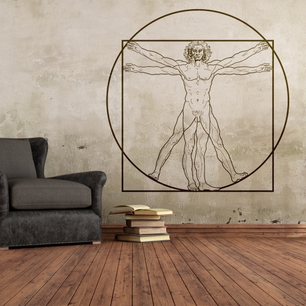Vinilo decorativo Hombre de Vitruvio