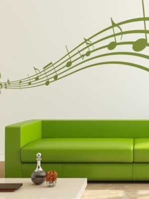 Vinilo decorativo notación musical