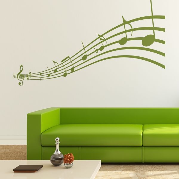 Vinilo decorativo notación musical