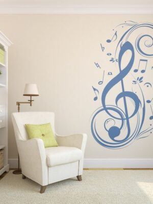 Vinilo decorativo nota musical