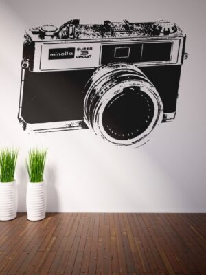 Vinilo decorativo cámara antigua