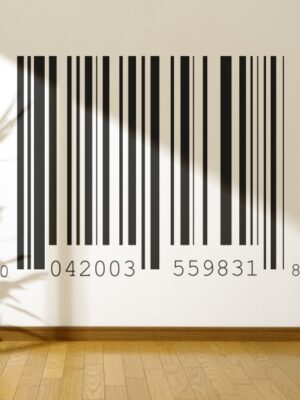 3899.jpg Vinilo decorativo codigo de barras