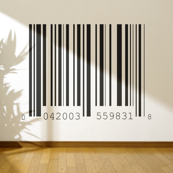 3899.jpg Vinilo decorativo codigo de barras