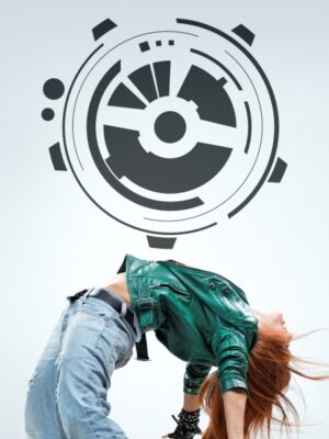 3901.jpg Vinilo decorativo círculos techno