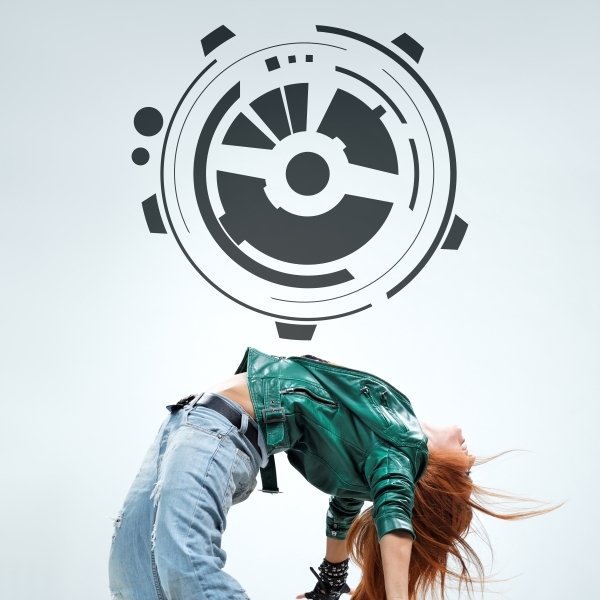 3901.jpg Vinilo decorativo círculos techno