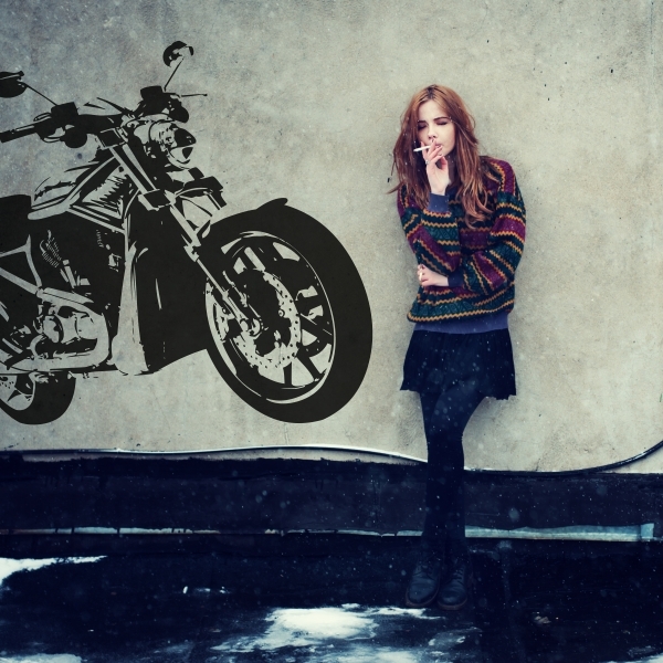 Vinilo decorativo moto