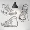 Vinilo decorativo zapatillas urbanas
