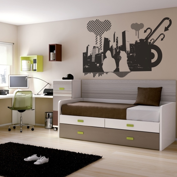 3915.jpg Vinilo decorativo composición urbana