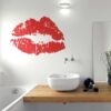 3917.jpg Vinilo decorativo beso pintalabios