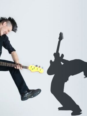 Vinilo decorativo guitarrista