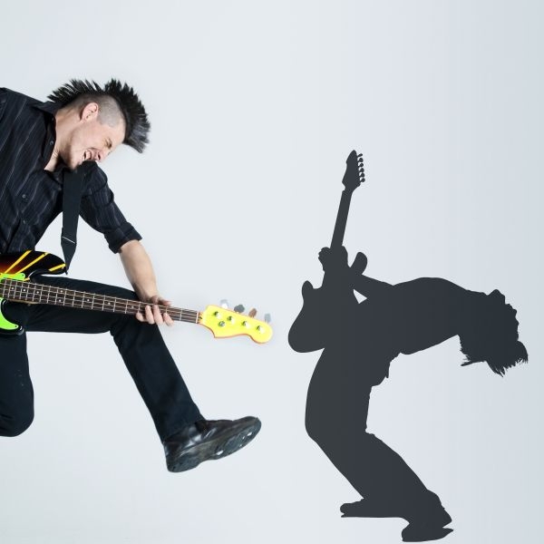 Vinilo decorativo guitarrista