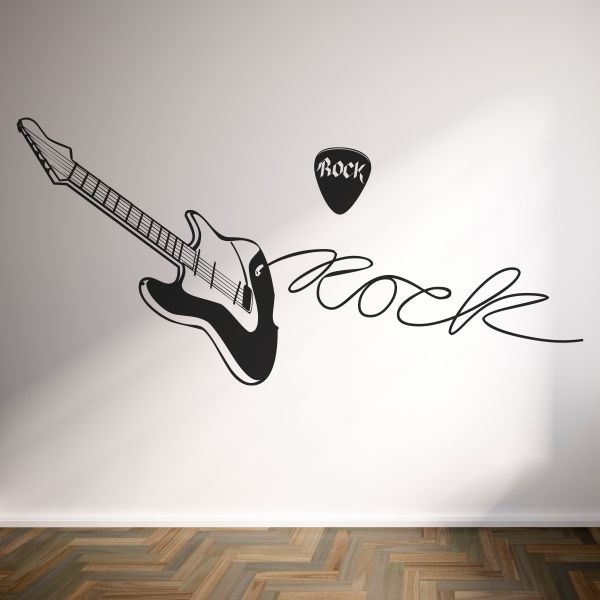 Vinilo decorativo guitarra de rock