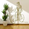 Vinilo decorativo hombre en bicicleta