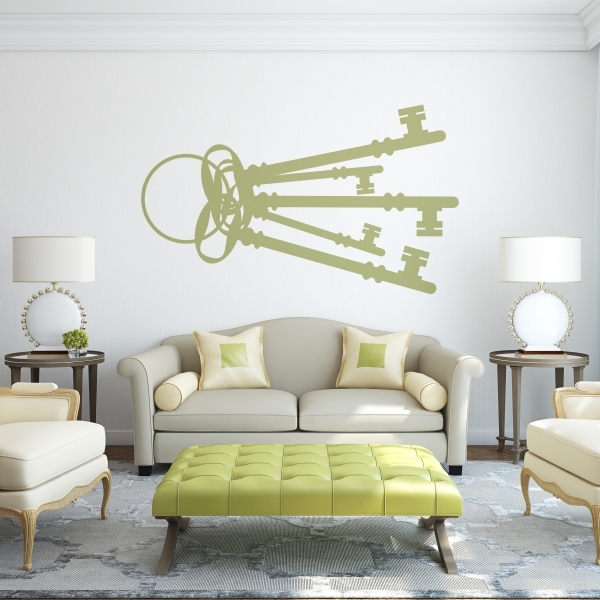 Vinilo decorativo llaves vintage