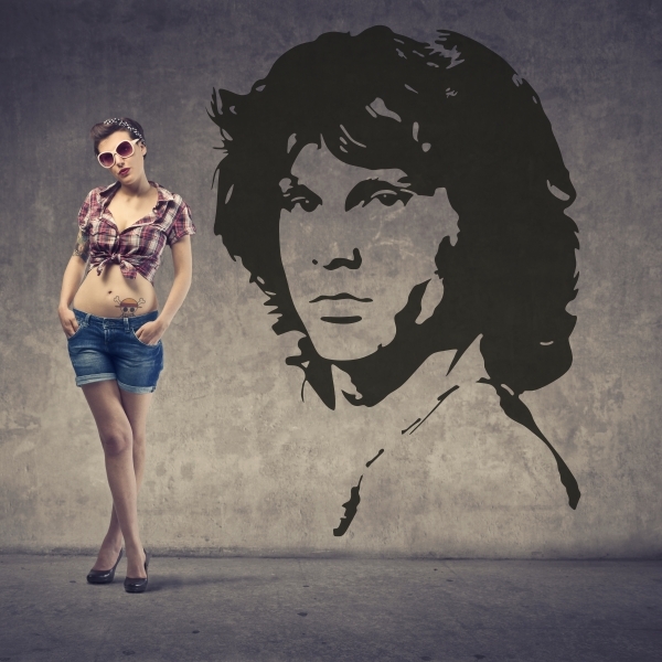 3975.jpg Vinilo decorativo Jim Morrison