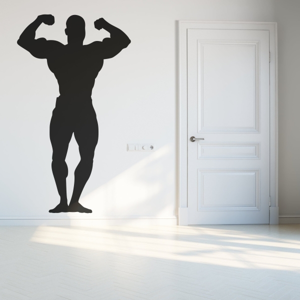 Vinilo decorativo culturista