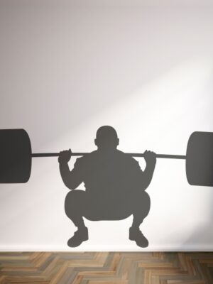 Vinilo decorativo halterofilia