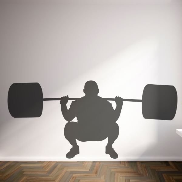 3999.jpg Vinilo decorativo halterofilia