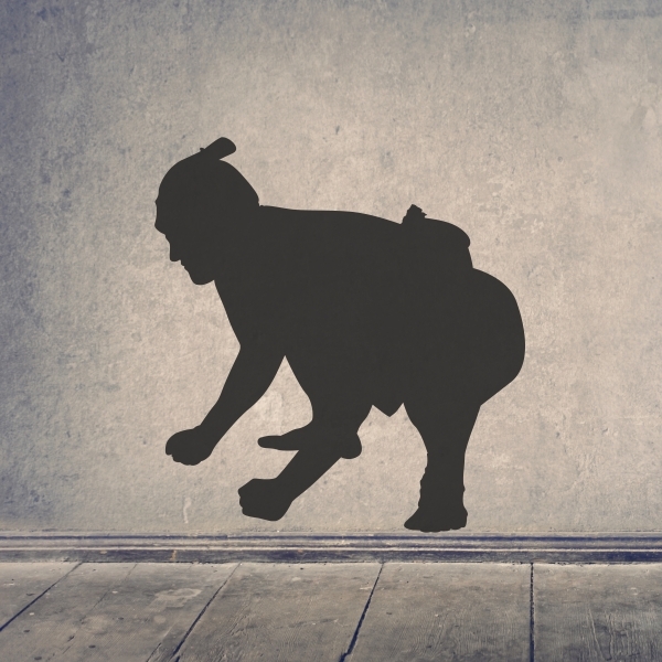 Vinilo decorativo luchador de sumo