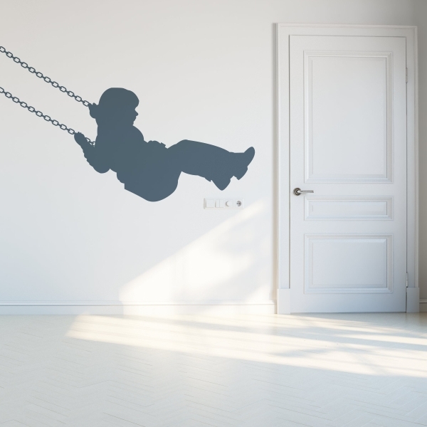 Vinilo infantil columpio