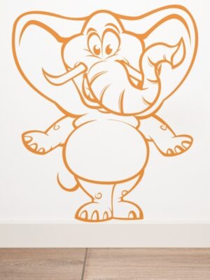4021.jpg Vinilo infantil elefante