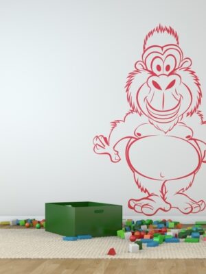 Vinilo infantil gorila