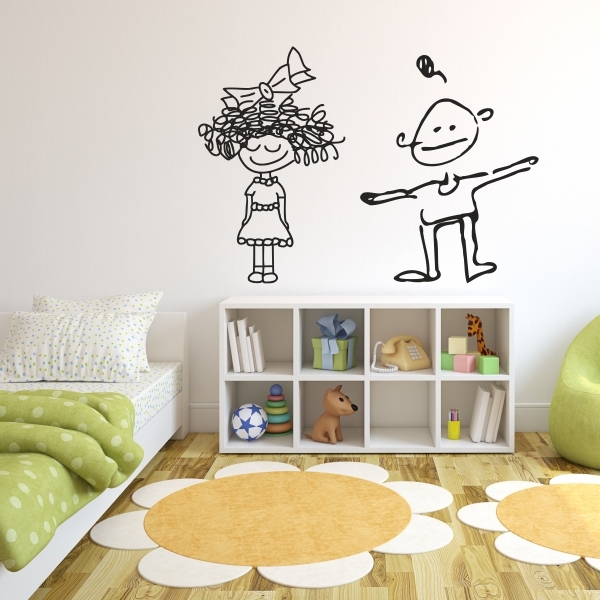 4029.jpg Vinilo infantil niño y niña