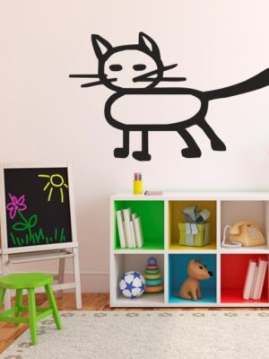 Vinilo infantil gato