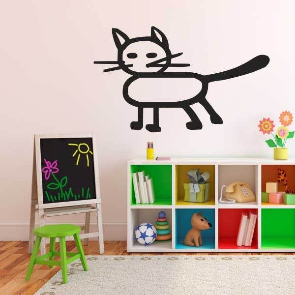 Vinilo infantil gato