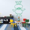 Vinilo infantil hipopotamo
