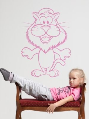 Vinilo infantil leon