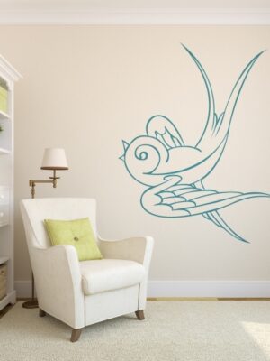 Vinilo decorativo pajaro