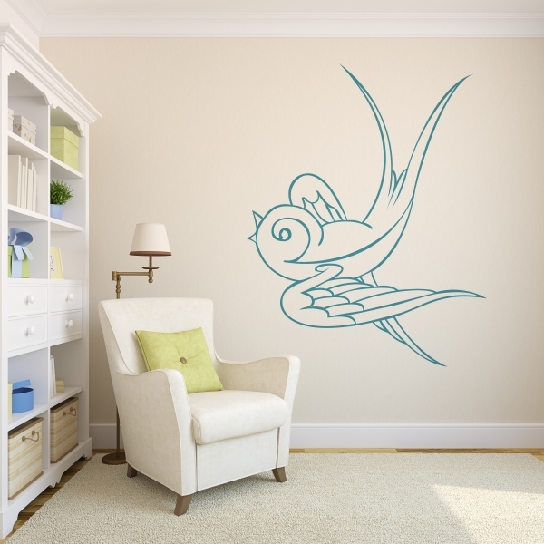 Vinilo decorativo pajaro