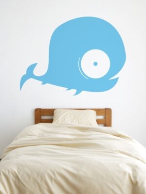 4061.jpg Vinilo infantil ballena