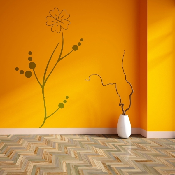 Vinilo decorativo flor delicada