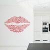 Vinilo decorativo labios palabras