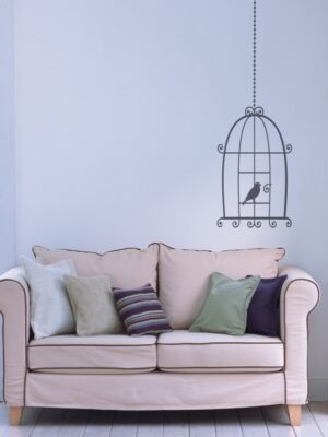 Vinilo decorativo pajarera