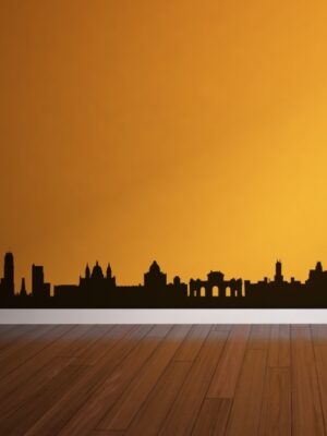 Vinilo decorativo skyline Madrid