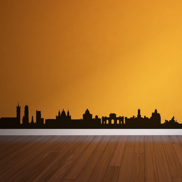 Vinilo decorativo skyline Madrid