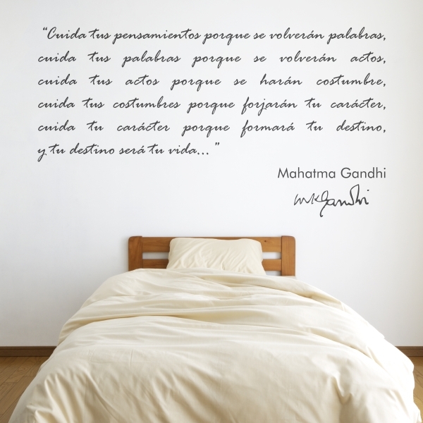 4131.jpg Vinilo decorativo cita Gandhi