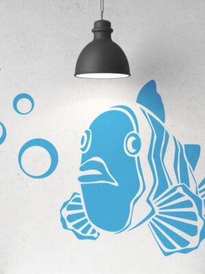 4153.jpg Vinilo decorativo pez con burbujas