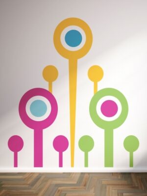 Vinilo infantil flores