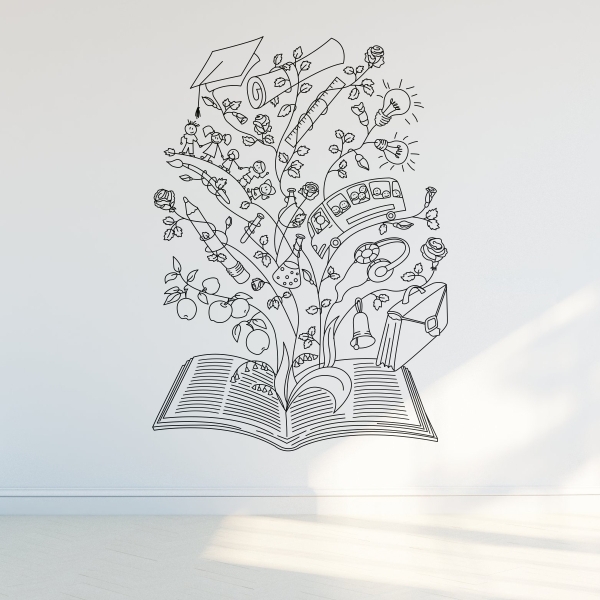 4175.jpg Vinilo infantil libro imaginación