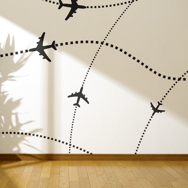 4183.jpg Vinilo decorativo aviones