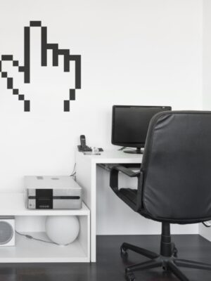 Vinilo decorativo pulsador windows